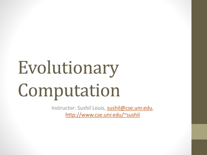 Evolutionary Computation Explained Through Genetic Algorithms