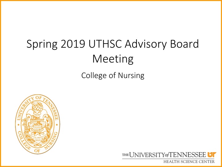UTHSC College of Nursing Enrollment Trends and Demographics 2018-2019