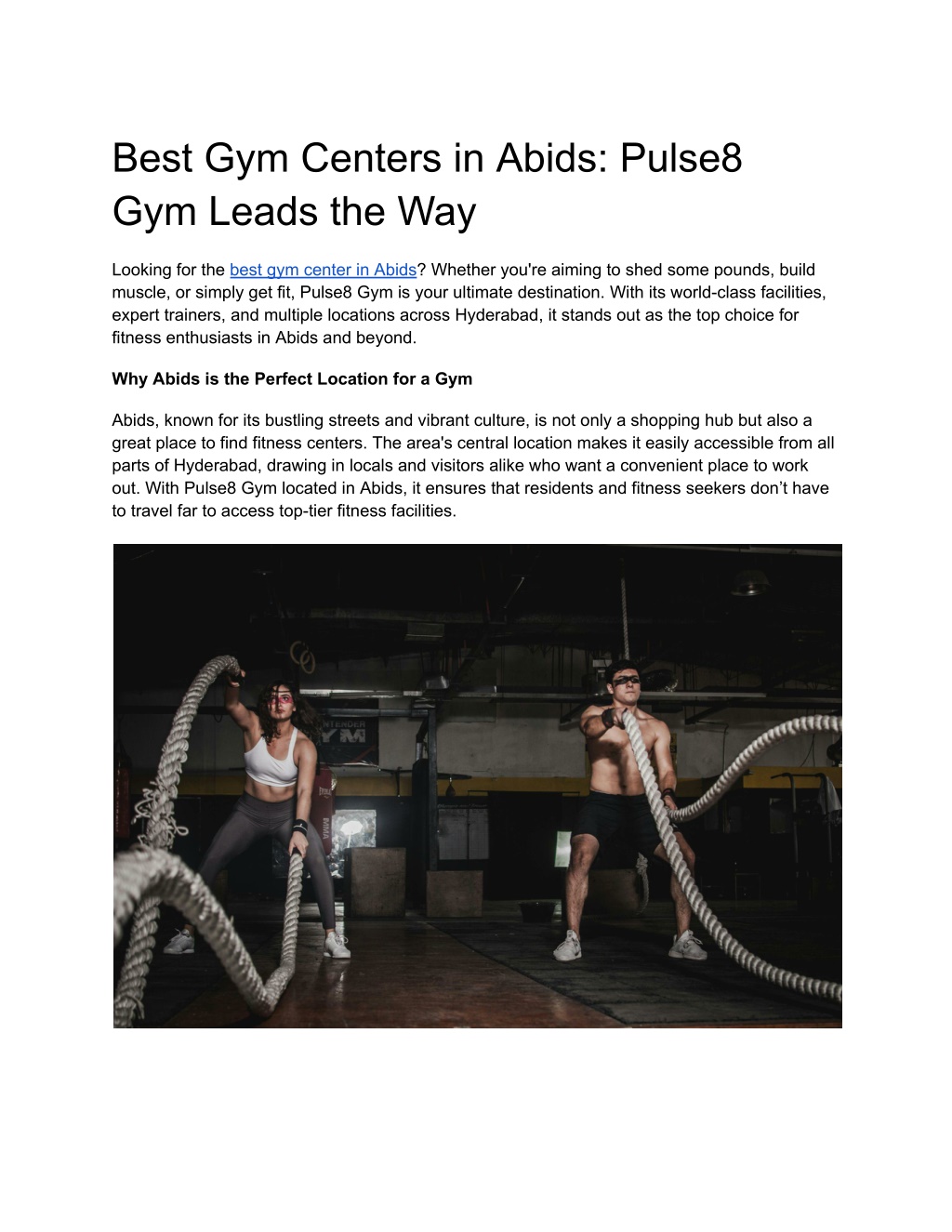 best gym centers in abids pulse8 gym leads the way l.w