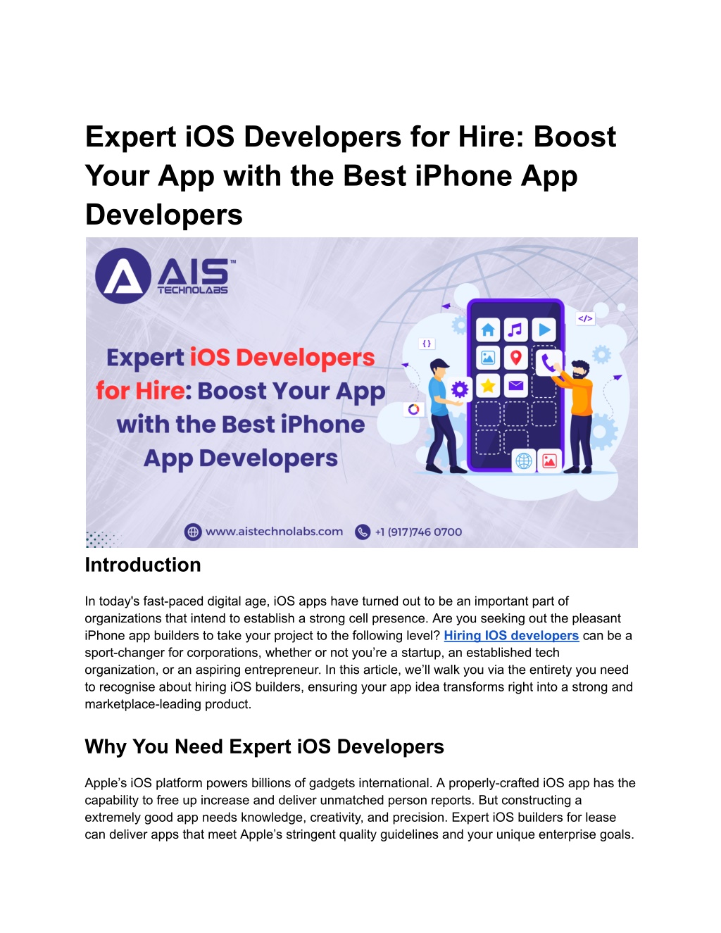 expert ios developers for hire boost your l.w