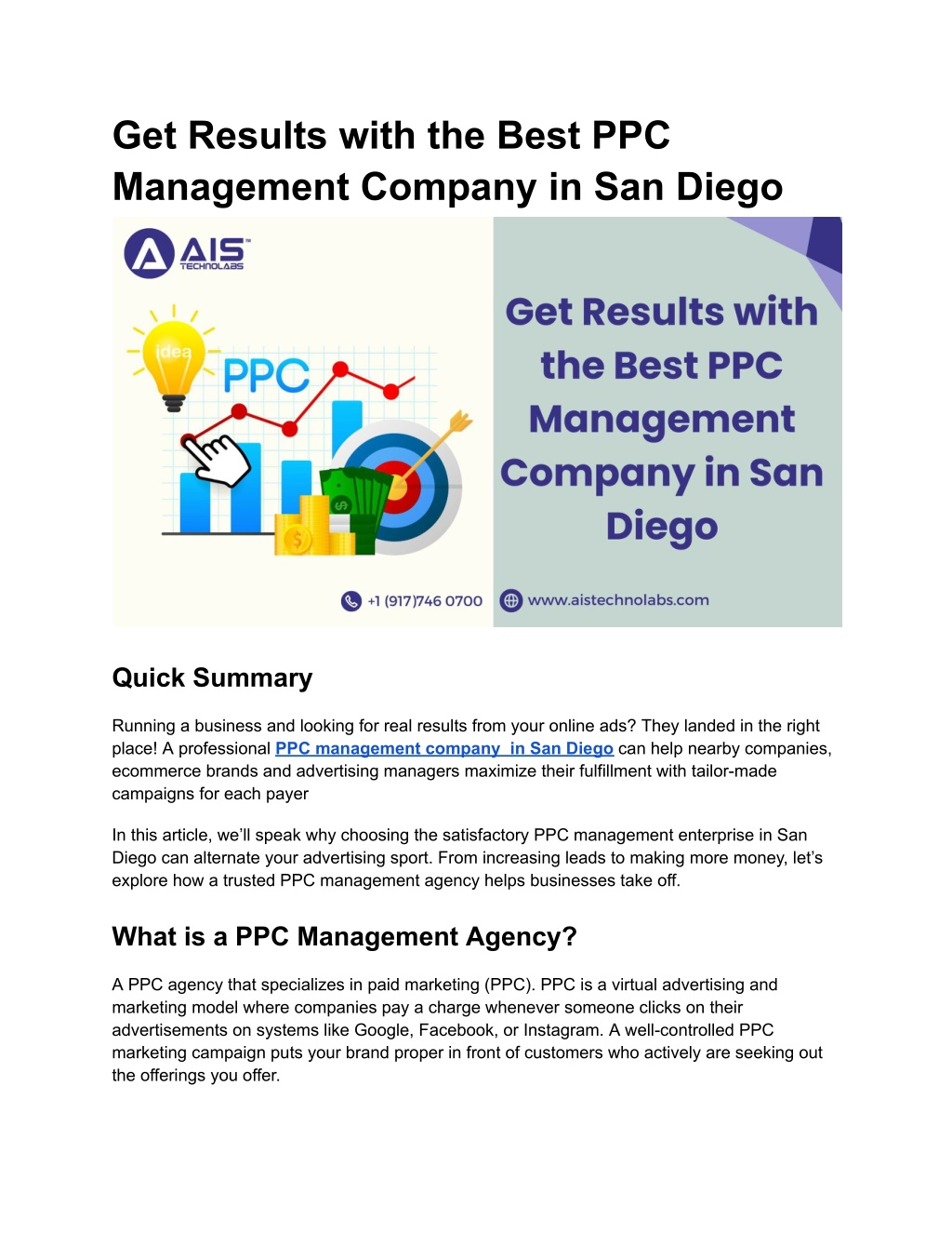 get results with the best ppc management company l.w