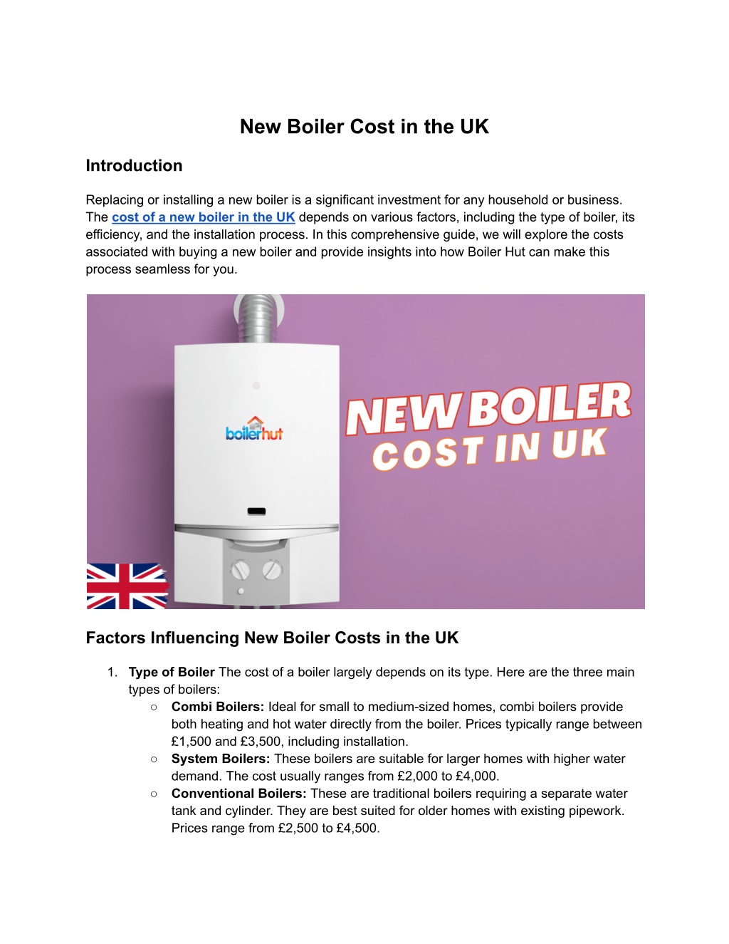 new boiler cost in the uk l.w