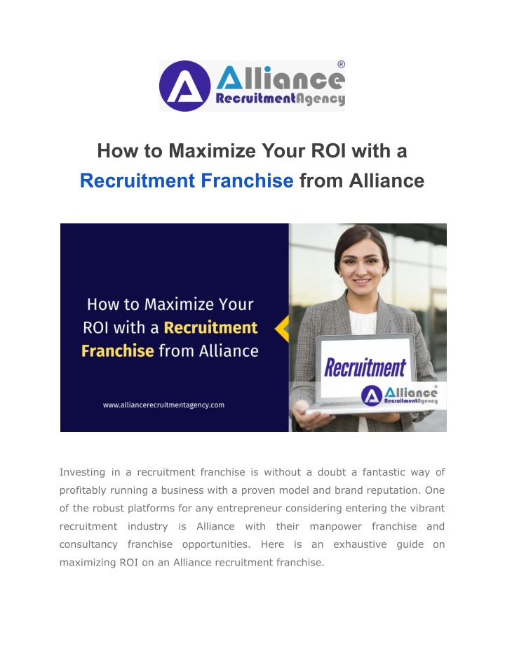 how to maximize your roi with a recruitment n.w