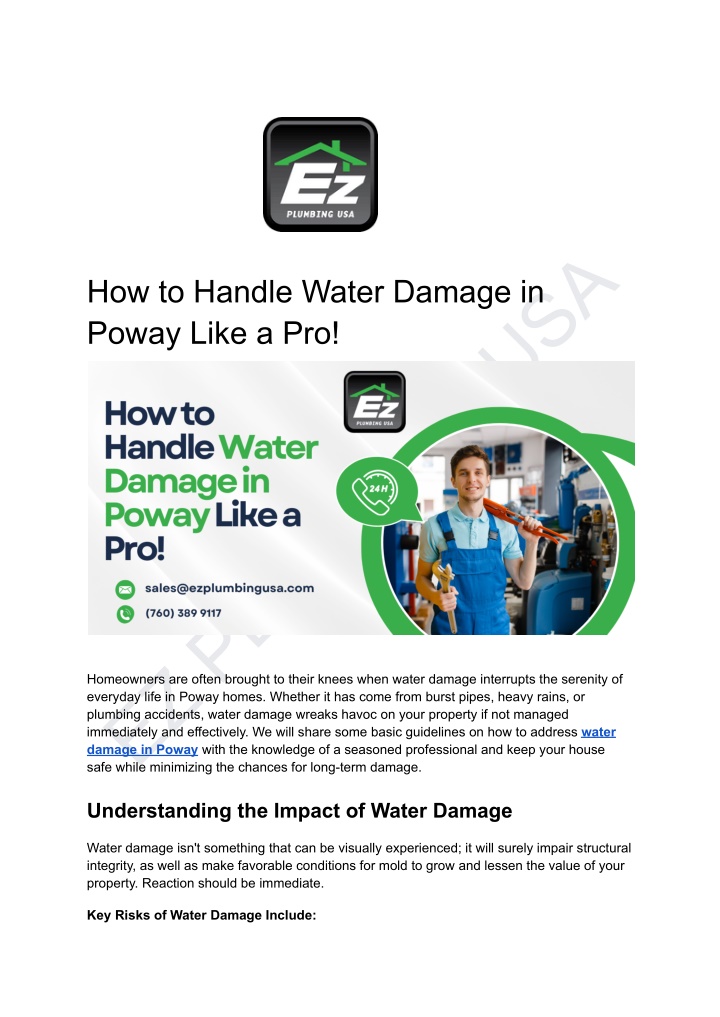 ez plumbing usa n.w