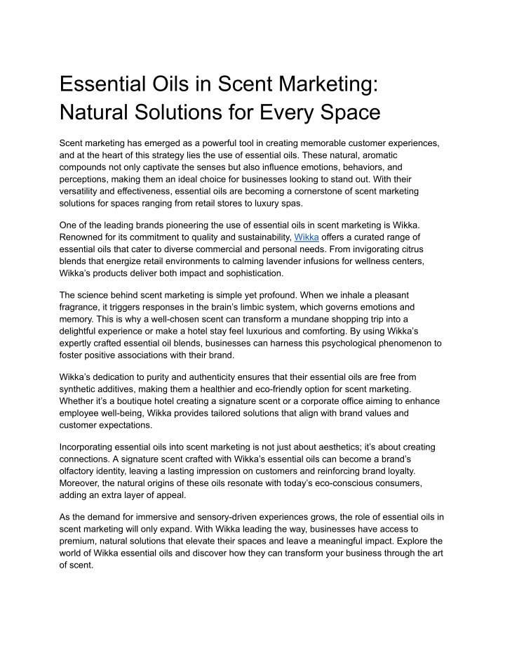 essential oils in scent marketing natural n.w