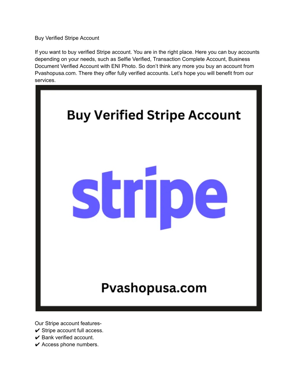 buy verified stripe account l.w