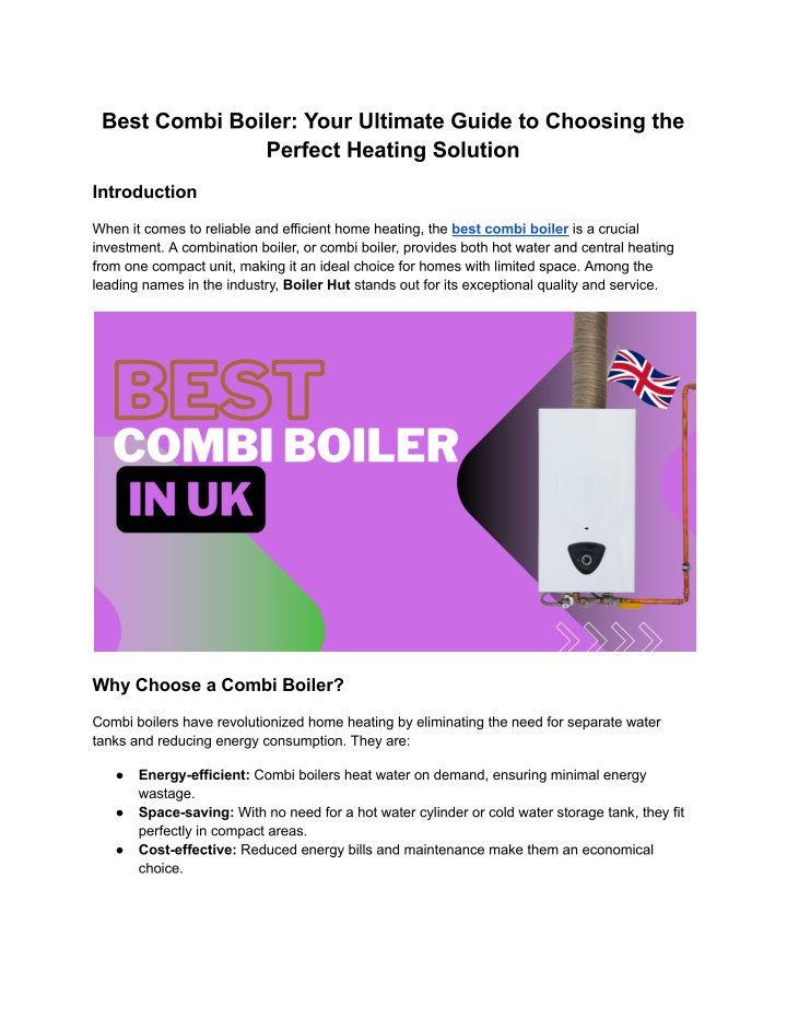 best combi boiler your ultimate guide to choosing n.w