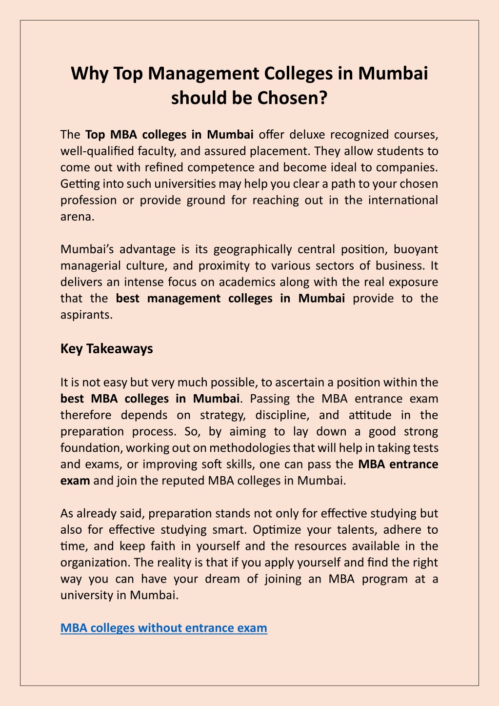 why top management colleges in mumbai should l.w