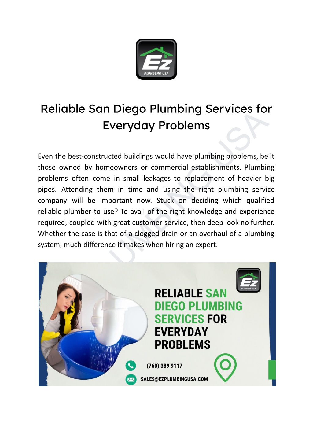 reliable san diego plumbing services for everyday l.w