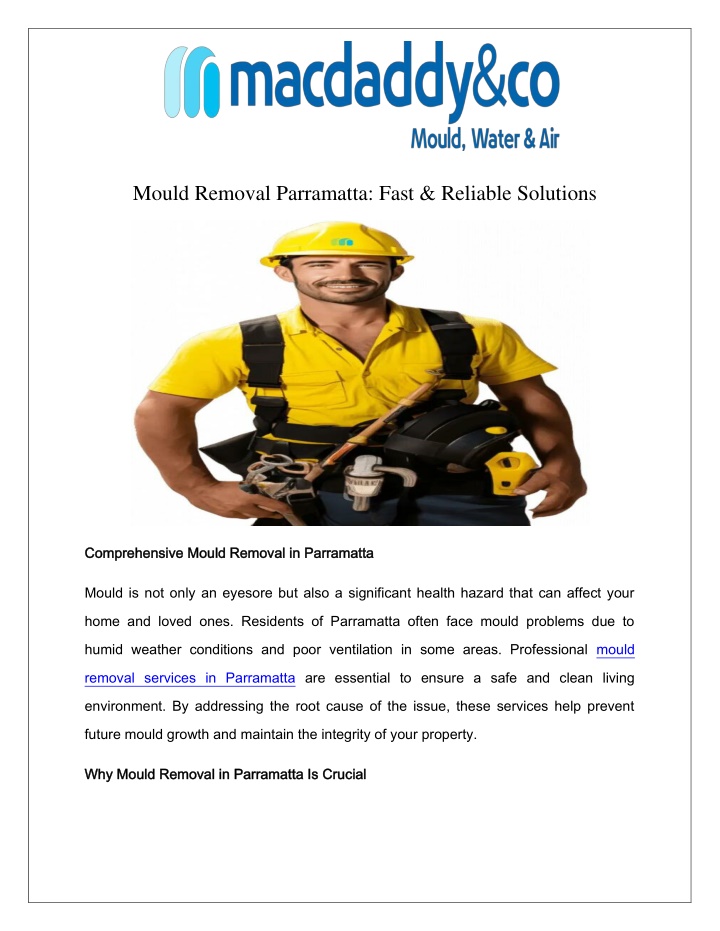 mould removal parramatta fast reliable solutions n.w