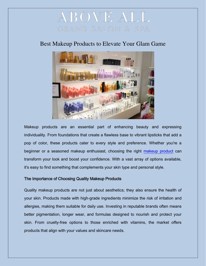 best makeup products to elevate your glam game n.w