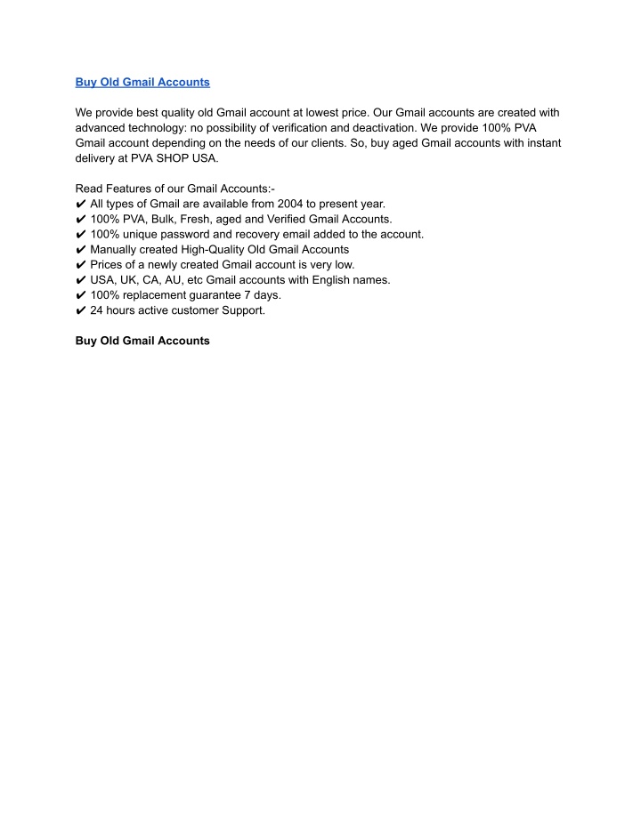 buy old gmail accounts n.w