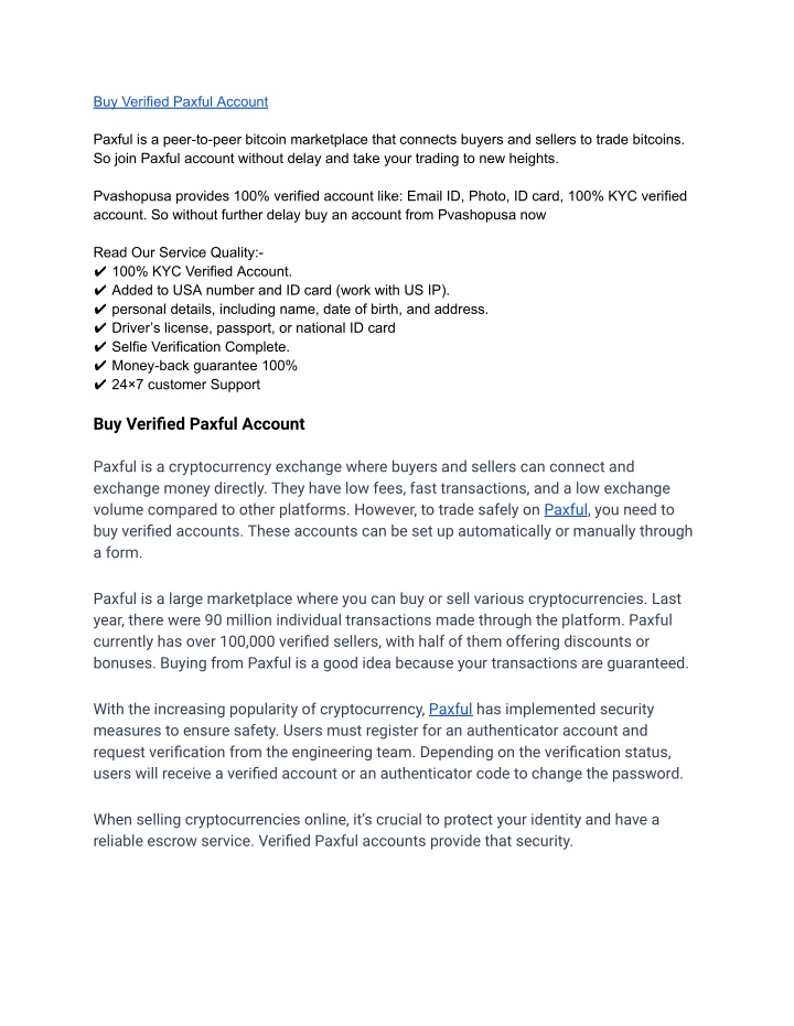 buy verified paxful account n.w
