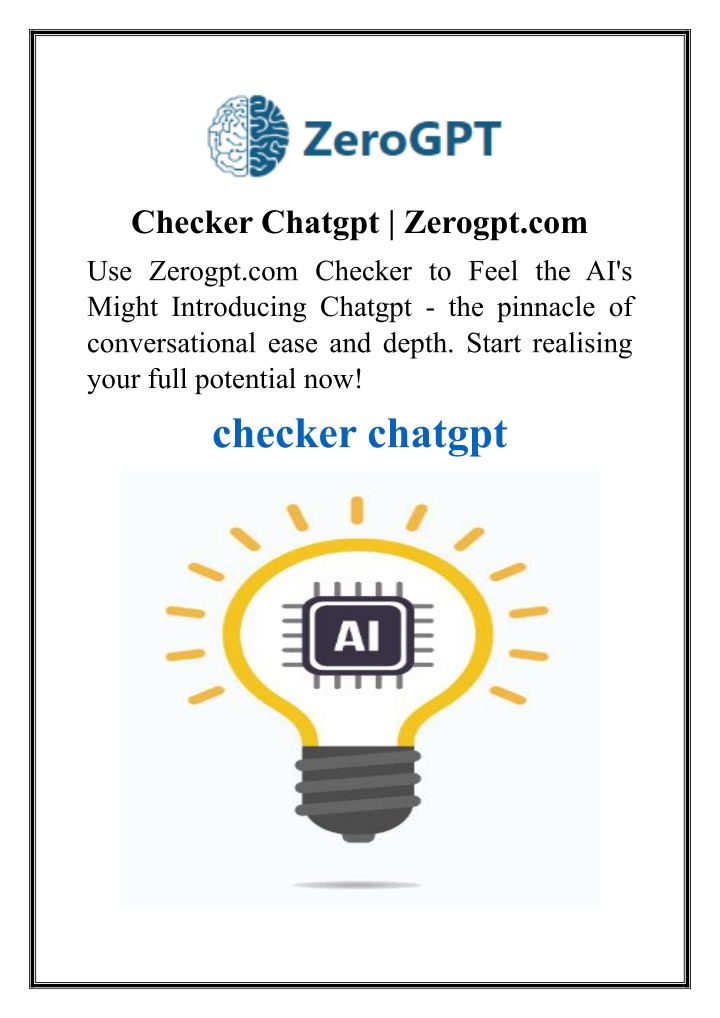 checker chatgpt zerogpt com use zerogpt n.w