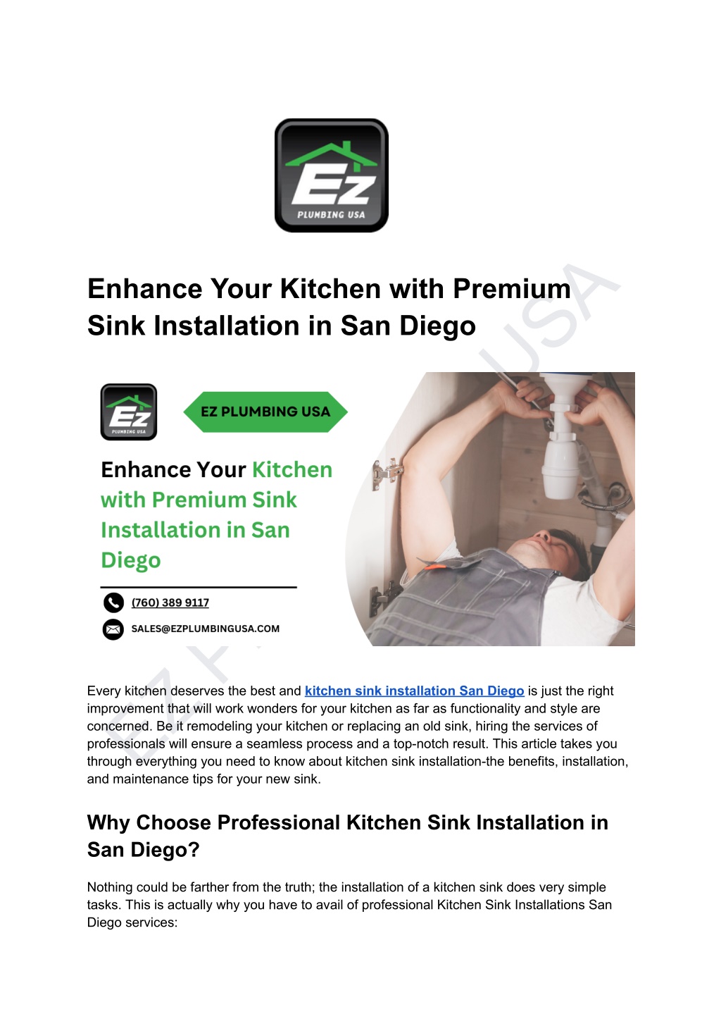 ez plumbing usa and maintenance tips for your l.w