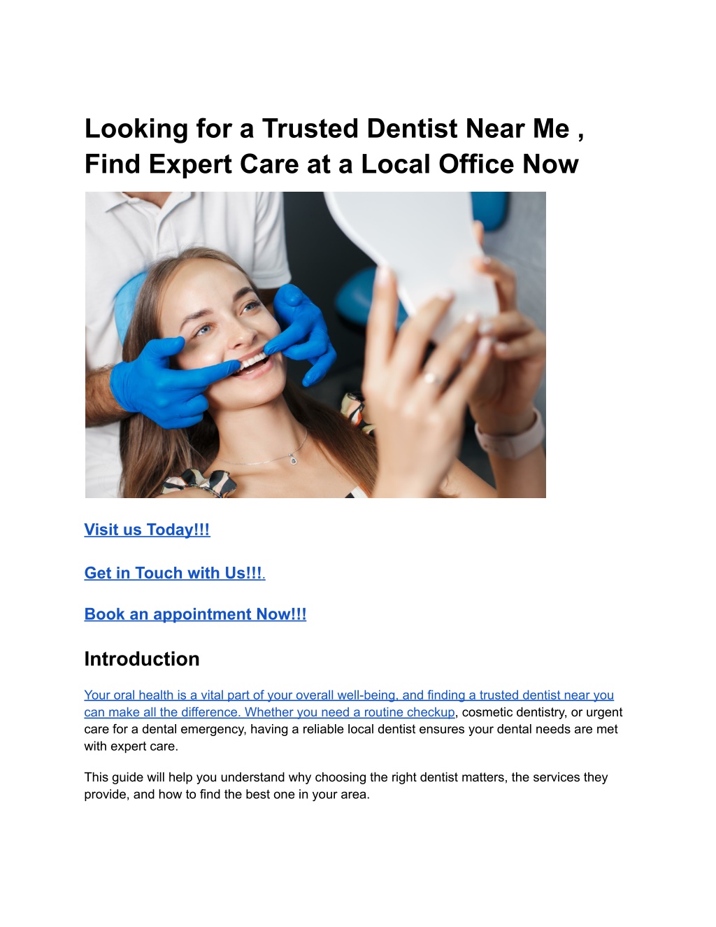 looking for a trusted dentist near me find expert l.w