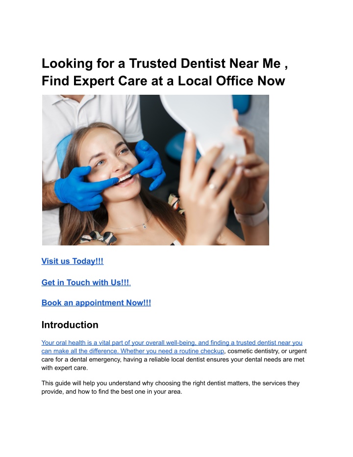 looking for a trusted dentist near me find expert n.w