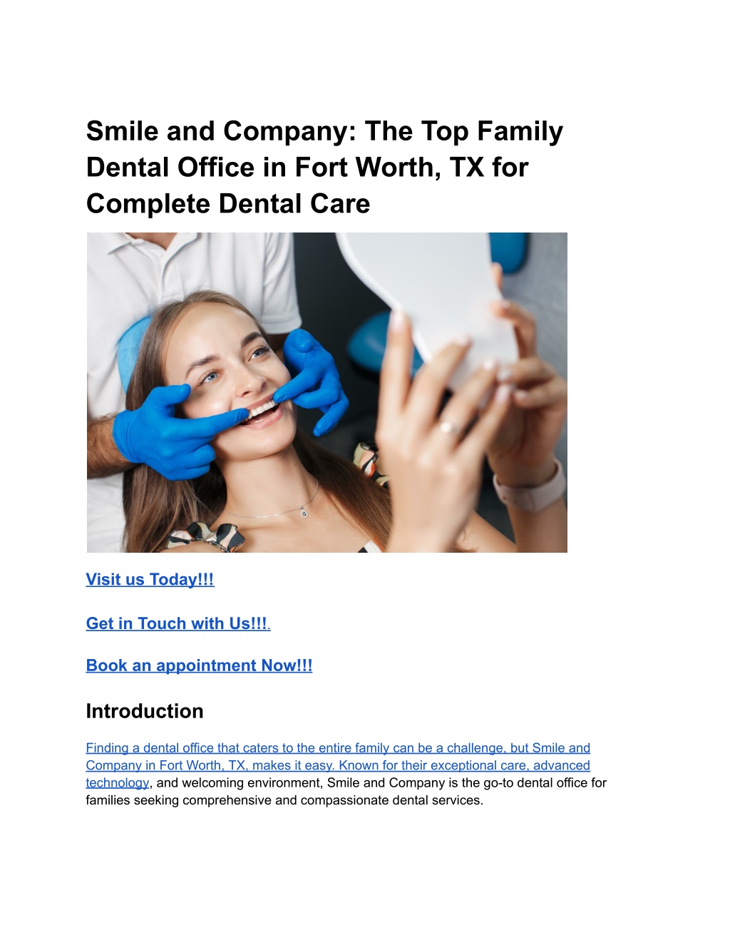 smile and company the top family dental office l.w