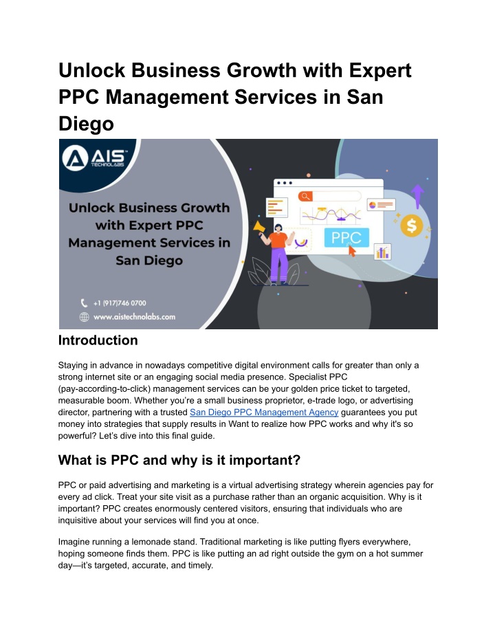 unlock business growth with expert ppc management n.w
