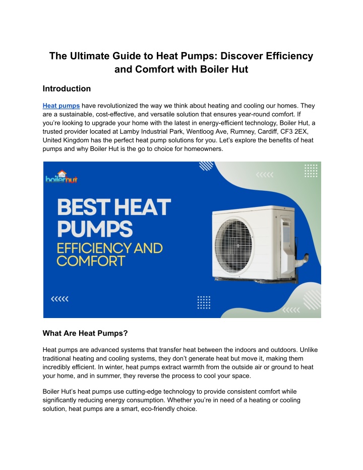 the ultimate guide to heat pumps discover n.w