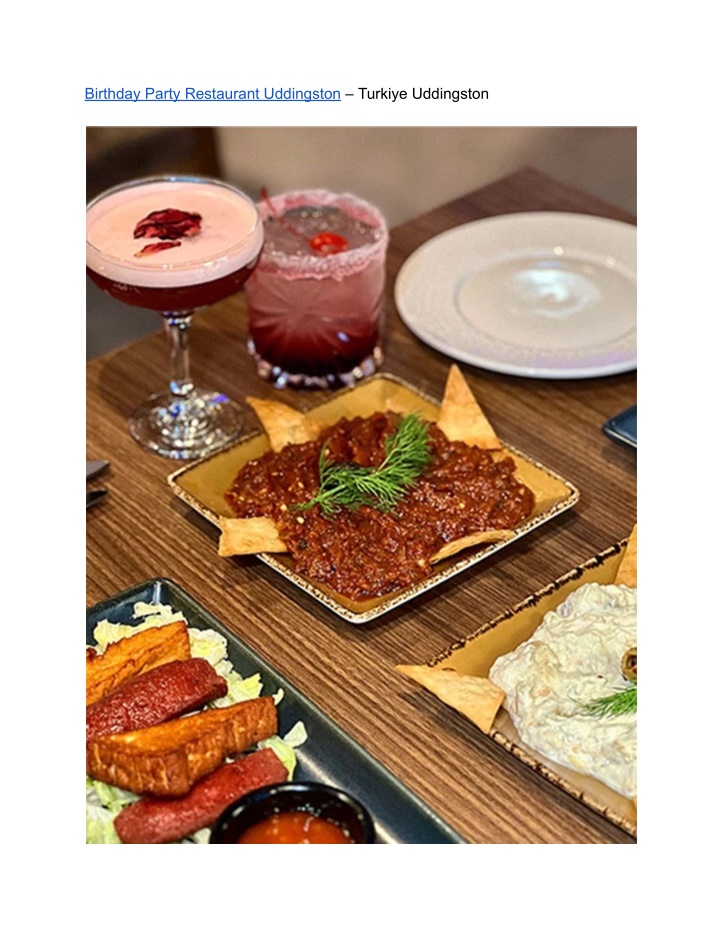 birthday party restaurant uddingston turkiye n.w