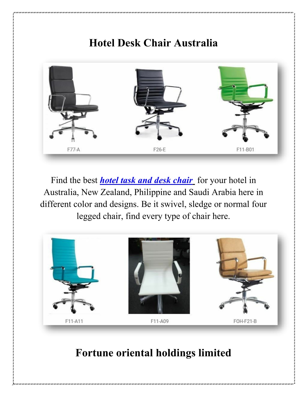 hotel desk chair australia l.w