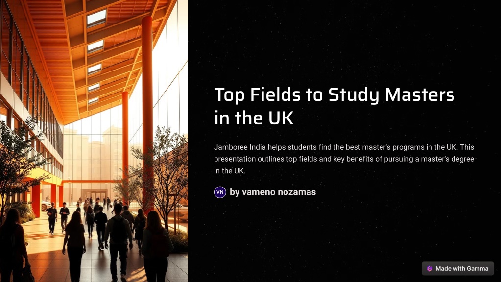 top fields to study masters in the uk l.w