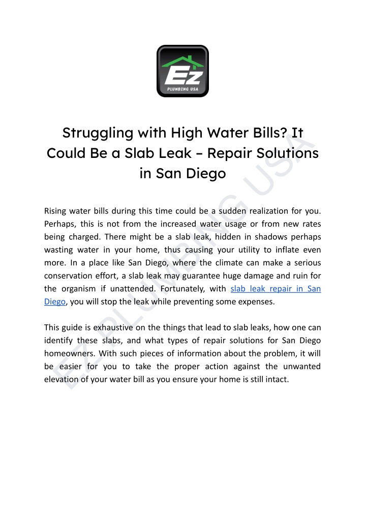ez plumbing usa n.w