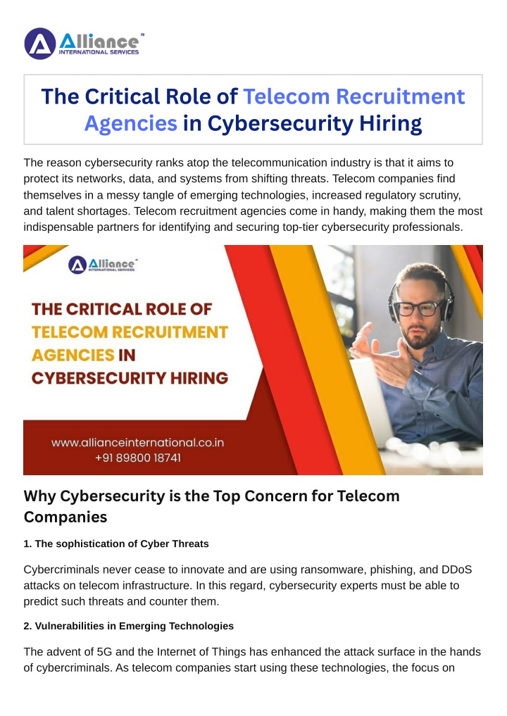 the critical role of telecom recruitment agencies n.w