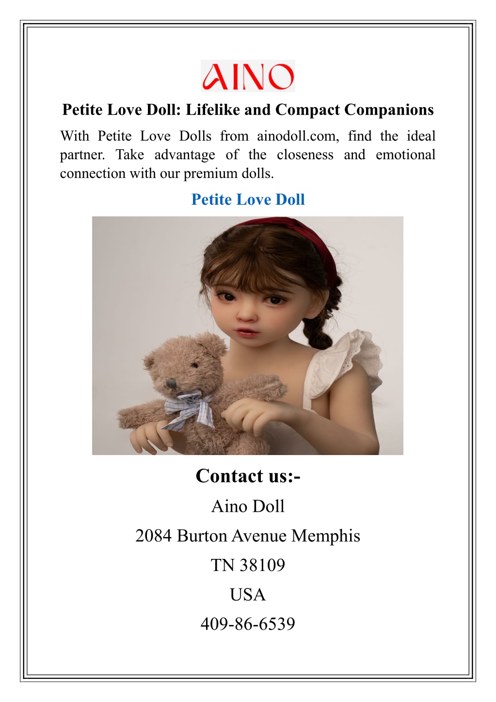 petite love doll lifelike and compact companions l.w