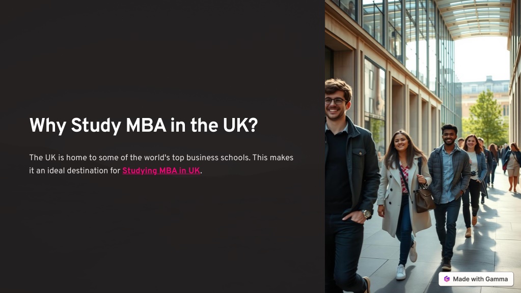 why study mba in the uk l.w