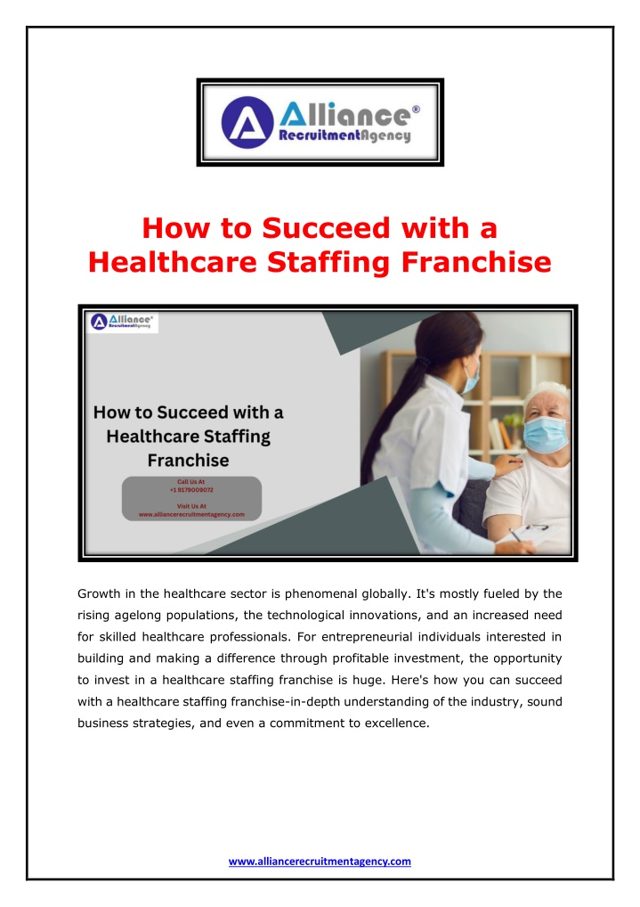 how to succeed with a healthcare staffing n.w