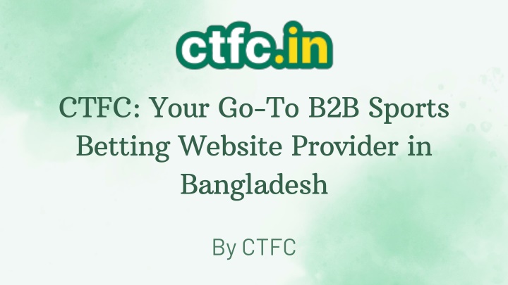 B2B Sports Betting Website Provider in Bangladesh