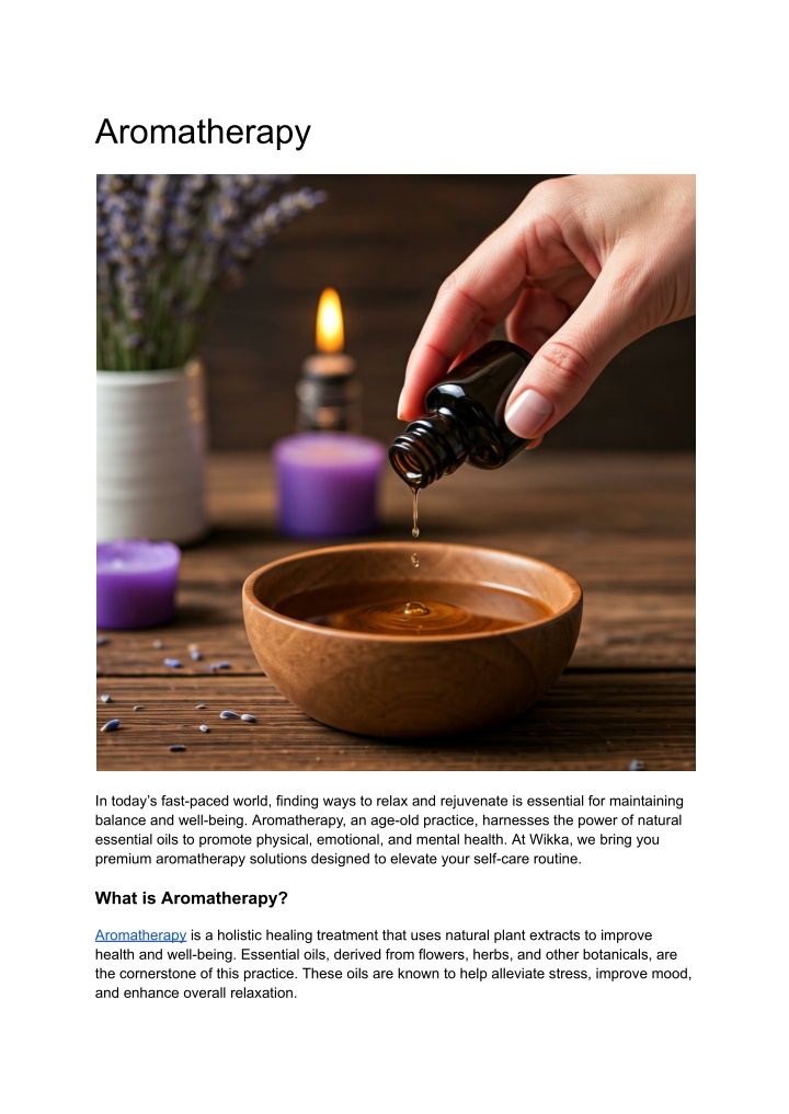 aromatherapy n.w