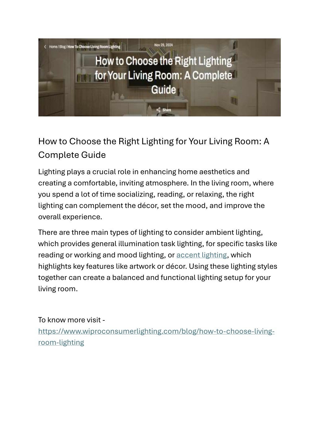 how to choose the right lighting for your living l.w