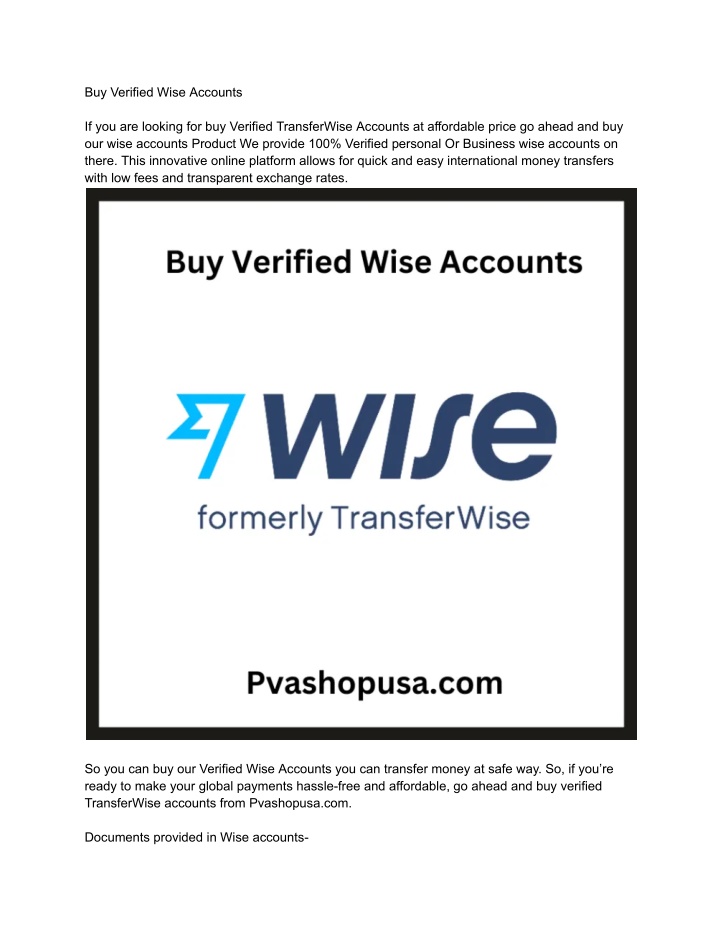 buy verified wise accounts n.w