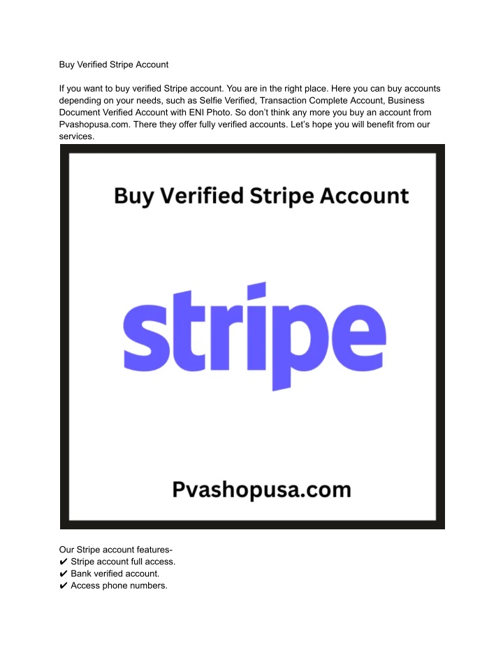 buy verified stripe account n.w