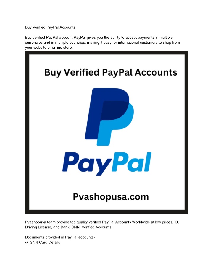 buy verified paypal accounts n.w