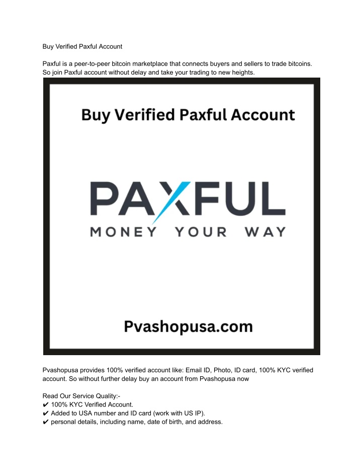 buy verified paxful account n.w