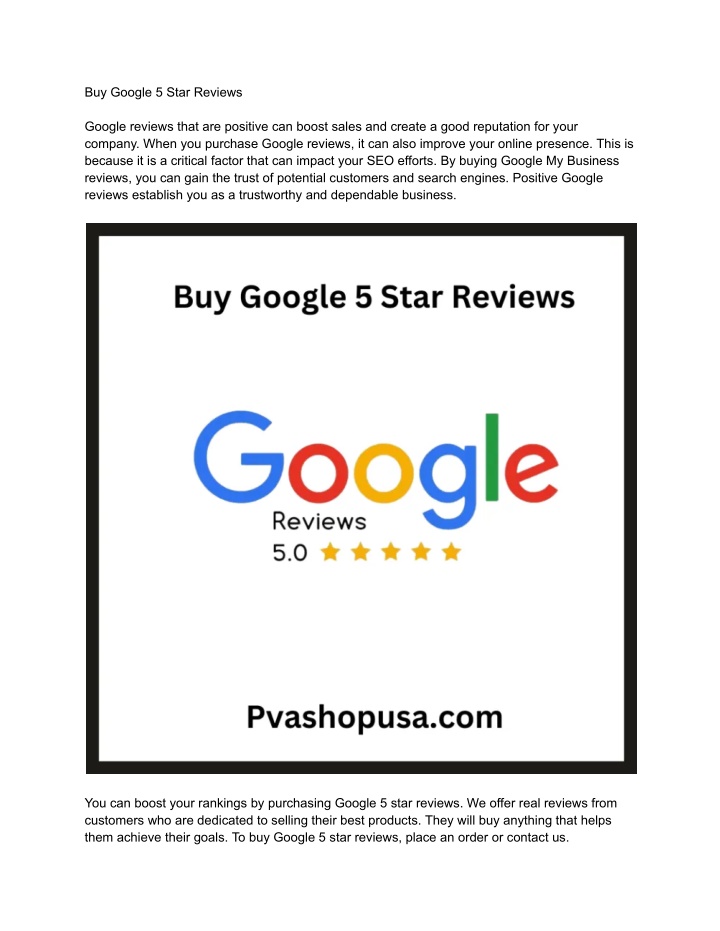 buy google 5 star reviews n.w
