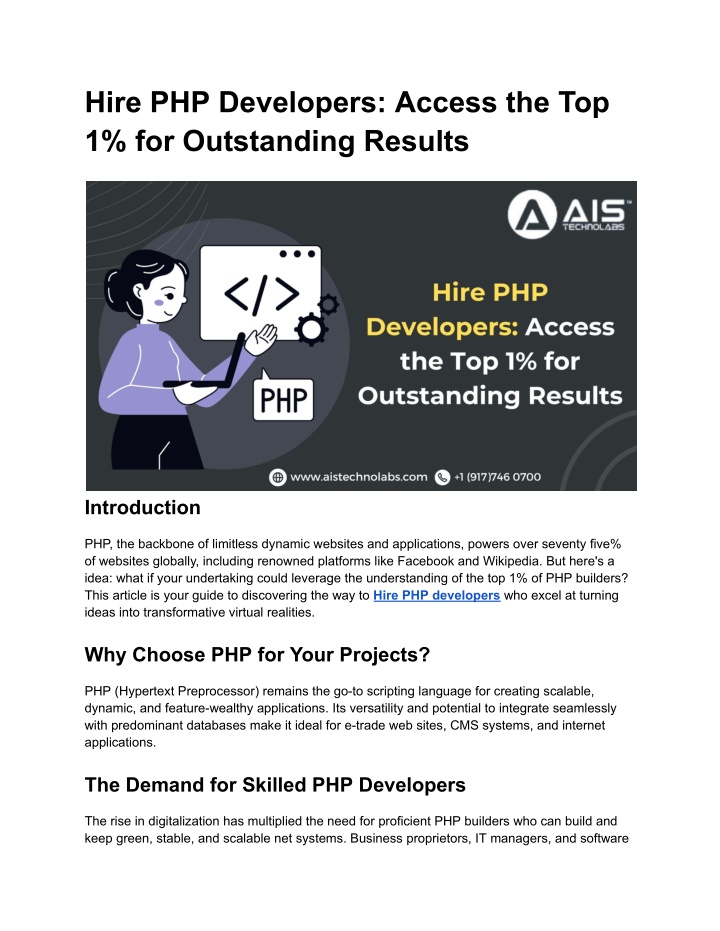 hire php developers access n.w