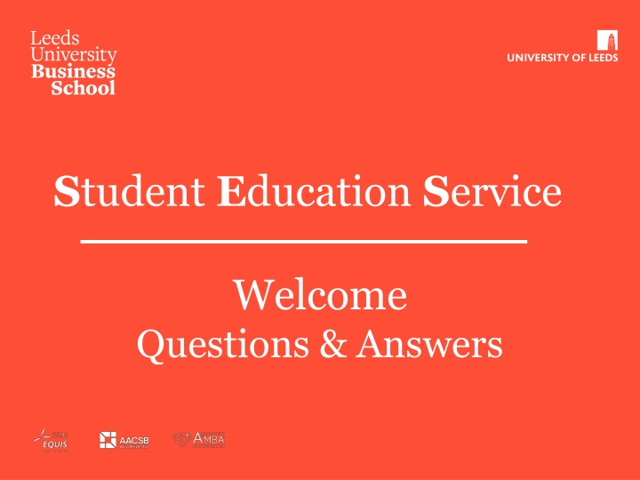 Student Education Service Overview