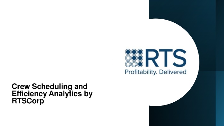 crew scheduling and efficiency analytics n.w