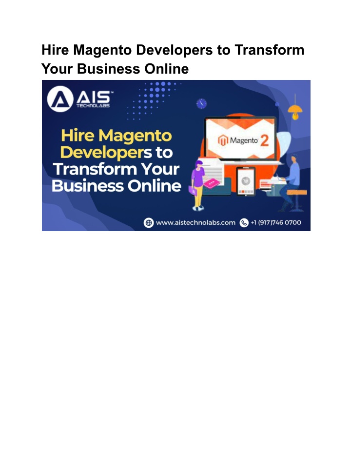 hire magento developers to transform your n.w