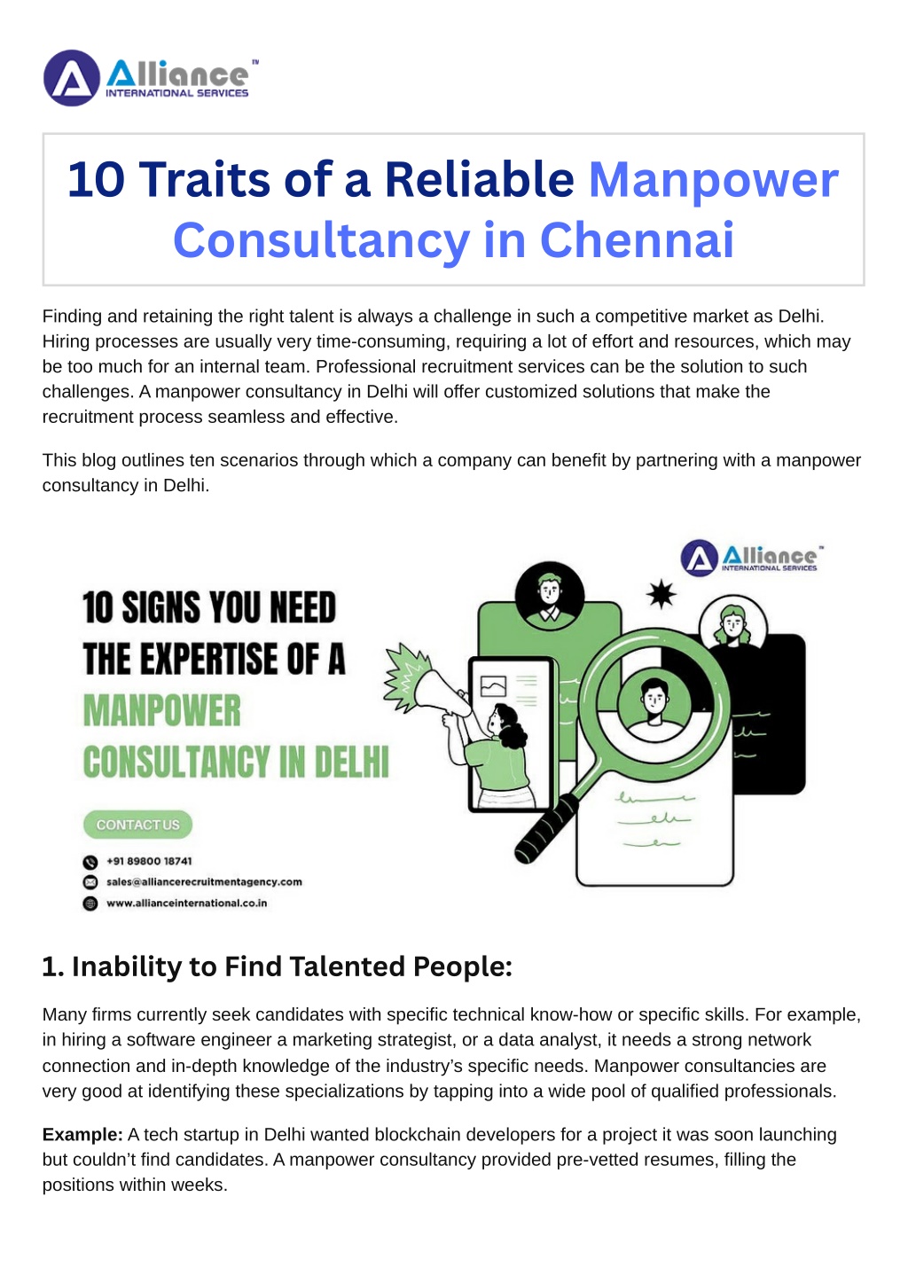 10 traits of a reliable manpower consultancy l.w