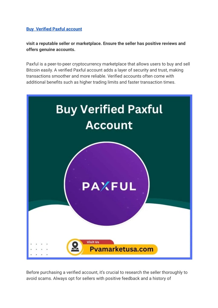 buy verified paxful account n.w