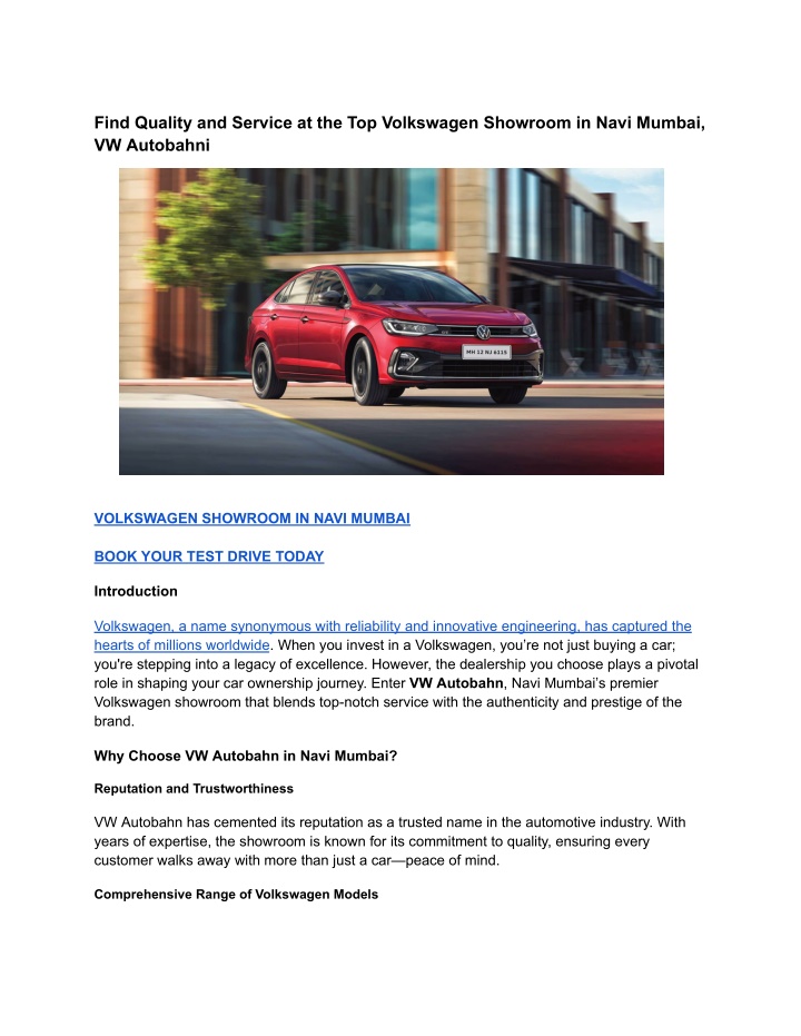 find quality and service at the top volkswagen n.w