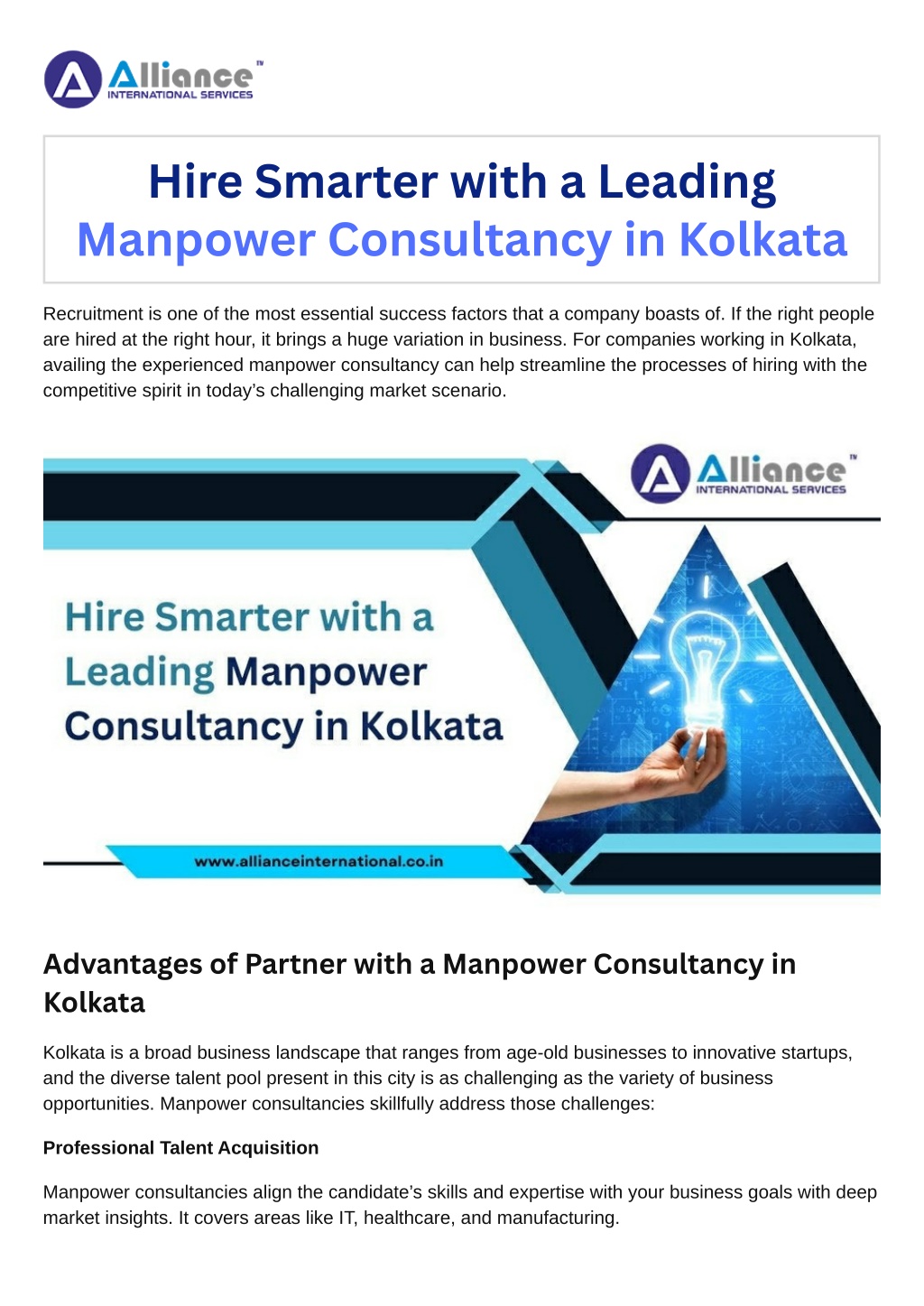 hire smarter with a leading manpower consultancy l.w