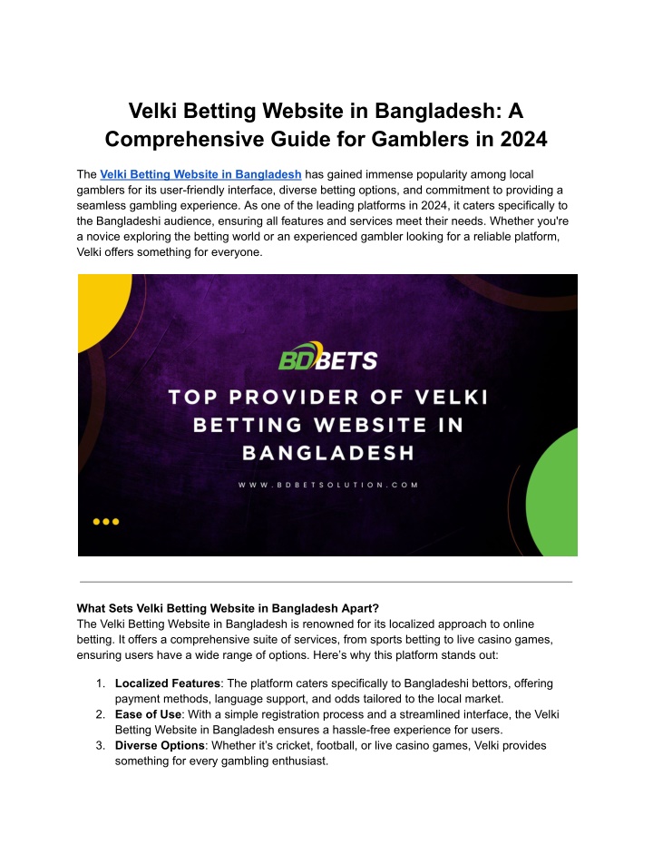 velki betting website in bangladesh n.w