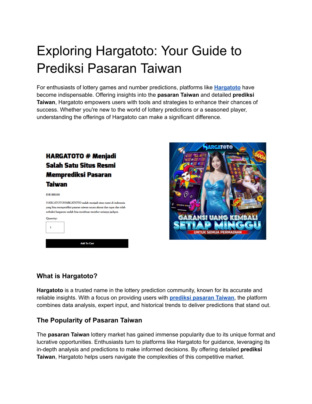 exploring hargatoto your guide to prediksi l.w